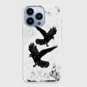 Чехол для iPhone 13 Pro с принтом Gothic crows в Тюмени,  |  | animals | art | bird | black | crow | dark | halloween | wings | witch | арт | ворона | готика | готические | животные | крылья | нечисть | орел | перья | природа | птица | птица ворон | птичка | тьма | хеллоуин | хищник | черная птица