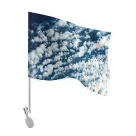Флаг для автомобиля с принтом Облака маслом в Тюмени, 100% полиэстер | Размер: 30*21 см | abstract | clouds | nature | sky | sunday | абстракция | белые облака | в небе | высота | закат | краски | небеса | небо | облака | облако | орнамент | пейзаж | погода | природа | рассвет | синее небо | солнечный день