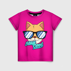 Детская футболка 3D с принтом Очковая кошка в Тюмени, 100% гипоаллергенный полиэфир | прямой крой, круглый вырез горловины, длина до линии бедер, чуть спущенное плечо, ткань немного тянется | Тематика изображения на принте: домашняя кошка | кошка | мелус кот | милый кот | мышка | очки | очковая кошка | персидская кошка | русская кошка | французская кошка