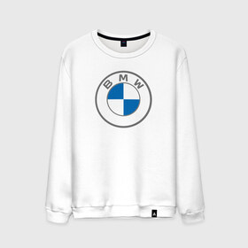 Мужской свитшот хлопок с принтом BMW в Тюмени, 100% хлопок |  | bavaria | bayerische motoren werke | bmw | bmw ag | bmw logo | баварец | беха | бнв | бумер | бэха