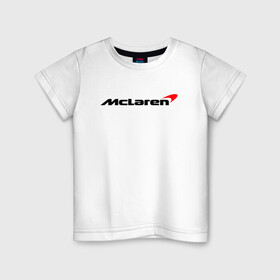 Детская футболка хлопок с принтом Формула 1 Макларен в Тюмени, 100% хлопок | круглый вырез горловины, полуприлегающий силуэт, длина до линии бедер | f1 | formula 1 | mclaren | даниэль риккардо | ландо норрис | логотип | макларен | мерседес | ф1 | формула 1