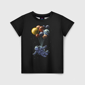 Детская футболка 3D с принтом Space Travel в Тюмени, 100% гипоаллергенный полиэфир | прямой крой, круглый вырез горловины, длина до линии бедер, чуть спущенное плечо, ткань немного тянется | Тематика изображения на принте: drift | drifting | float | floating | galaxy | milky | moon | planet | ship | space | spaceship | star | suit | surfing | to | travel | way | галктика | дрейф | звезда | корабль | космический | космонавт | космос | луна | млечный | планета | путешествие |