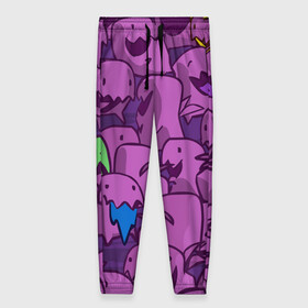 Женские брюки 3D с принтом ПикачушкА в Тюмени, полиэстер 100% | прямой крой, два кармана без застежек по бокам, с мягкой трикотажной резинкой на поясе и по низу штанин. В поясе для дополнительного комфорта — широкие завязки | purple | star crafts | зеленый | зубы | пикачу | уши | фиолетовый | чудики