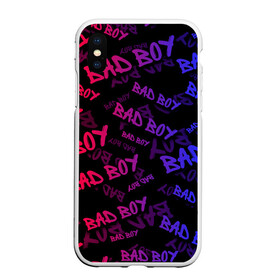 Чехол для iPhone XS Max матовый с принтом Bad Boy в Тюмени, Силикон | Область печати: задняя сторона чехла, без боковых панелей | bad | boy | human | man | street | style | sueta | vip | вип | мальчик | наводить | надпись | пацанская | пацанские | стиль | суета | суету | текстура | уличный | человек