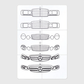 Магнитный плакат 2Х3 с принтом Mercedes E-klass History в Тюмени, Полимерный материал с магнитным слоем | 6 деталей размером 9*9 см | car | cars | e | e320 | e350 | e500 | mercedes | mercedes benz | sedans | w123 | w124 | w210 | w211 | w212 | w213 | авто | бенц | ешка | мерин | мерс | мерседес
