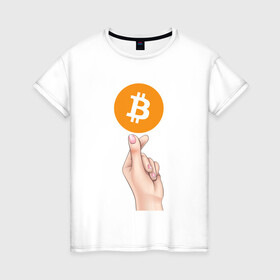 Женская футболка хлопок с принтом BITCOIN LOVE | БИТКОИН (Z) в Тюмени, 100% хлопок | прямой крой, круглый вырез горловины, длина до линии бедер, слегка спущенное плечо | binance coin | bitcoin | blockchain | btc | cardano | crypto | ethereum | litecoin | polkadot | tether | xrp | биткоин | блокчейн | валюта | деньги | криптовалюта | майнер | майнинг | цифровая валюта | цифровое золото | эфир