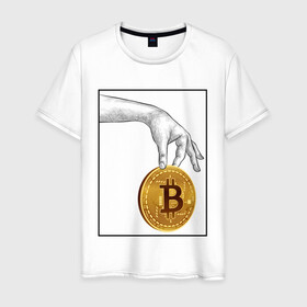 Мужская футболка хлопок с принтом BITCOIN CRYPTOCURRENCE (Z) в Тюмени, 100% хлопок | прямой крой, круглый вырез горловины, длина до линии бедер, слегка спущенное плечо. | binance coin | bitcoin | blockchain | btc | cardano | crypto | ethereum | litecoin | polkadot | tether | xrp | биткоин | блокчейн | валюта | деньги | криптовалюта | майнер | майнинг | цифровая валюта | цифровое золото | эфир