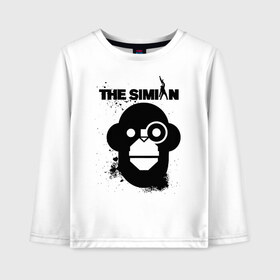 Детский лонгслив хлопок с принтом THE SIMIAN | GTA в Тюмени, 100% хлопок | круглый вырез горловины, полуприлегающий силуэт, длина до линии бедер | Тематика изображения на принте: 4 | 5 | five | games | grand theft auto | gta | gta v | los santos | online | rockstar | san andreas | великое авто воровство | гта | гташка | игры | логотип | лос сантос | майкл | мафия | ограбление | онлайн | пеф | рокстар | самп | сан андреас 