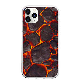 Чехол для iPhone 11 Pro матовый с принтом ЛАВА | LAVA в Тюмени, Силикон |  | burnin | fire | flame | grunge | lava | lawa | гранж | земля | красная | красный | лава | неон | неоновая | огонь | паттерн | пламя | плита | плиты | природа | текстура | текстуры | трещины
