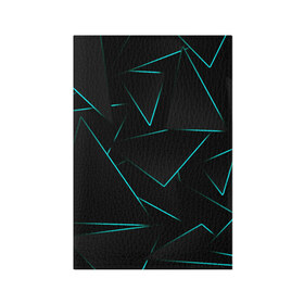 Обложка для паспорта матовая кожа с принтом НЕОНОВЫЕ ТРЕУГОЛЬНИКИ в Тюмени, натуральная матовая кожа | размер 19,3 х 13,7 см; прозрачные пластиковые крепления | Тематика изображения на принте: 3d | 3д | abstraction | geometric | geometry | neon | steel | абстракция | взрыв | геометрия | неон | неоновые | плиты | разлом | соты | стекло | стеклянный | треугольник | треугольники