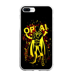 Чехол для iPhone 7Plus/8 Plus матовый с принтом One-Punch Man в Тюмени, Силикон | Область печати: задняя сторона чехла, без боковых панелей | anime | one punch man | onepunchman | saitama | аниме | ванпанчмен | лысый плащ | манга | сайтама