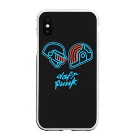 Чехол для iPhone XS Max матовый с принтом Daft Punk в Тюмени, Силикон | Область печати: задняя сторона чехла, без боковых панелей | acces | after | all | better | crush | da | daft | dance | discovery | faster | funk | get | harder | homework | human | instant | lose | lucky | memories | more | one | punk | random | stronger | time | to | yourself | бангальтер | дафт 