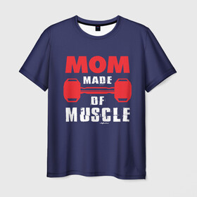 Мужская футболка 3D с принтом Наращивание мышц в Тюмени, 100% полиэфир | прямой крой, круглый вырез горловины, длина до линии бедер | conquer | гиря и мышцы | идеальный пресс | идеальный рельеф | кусок мяса | мышцы | наращивание мышц