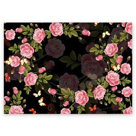 Поздравительная открытка с принтом ЦВЕТЫ / FLOWERS / 8 МАРТА в Тюмени, 100% бумага | плотность бумаги 280 г/м2, матовая, на обратной стороне линовка и место для марки
 | chery | flowers | japan | roses | sakura | вишня | растения | розы | ромашка | сакура | тюльпаны | цветы | цветы сакуры | япония
