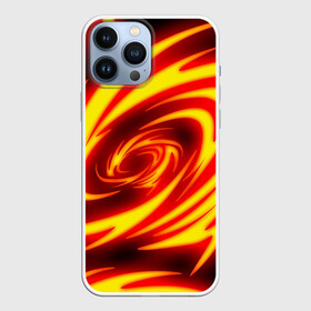 Чехол для iPhone 13 Pro Max с принтом ОГНЕННЫЕ ВОЛНЫ | FIRE STRIPES в Тюмени,  |  | abstraction | geometry | hexagon | neon | paints | stripes | texture | triangle | абстракция | брызги | геометрия | краски | неон | соты | текстура