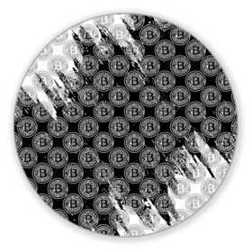 Коврик для мышки круглый с принтом Bitcoin в Тюмени, резина и полиэстер | круглая форма, изображение наносится на всю лицевую часть | Тематика изображения на принте: bitcoin | meme | биткойн | валюта | манера | мем | образ действия | символ