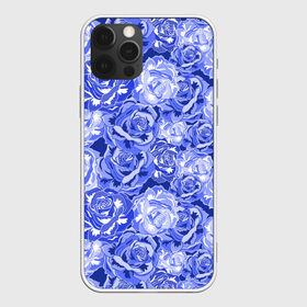 Чехол для iPhone 12 Pro Max с принтом Голубые и синие розы в Тюмени, Силикон |  | blue | flora | floral | flower | flowers | romantic | rose | roses | violet | букет роз | букет цветов | бутон | бутоны | день женщин | для девушек | для женщин | женский день | праздник | роза | романтика | садовая роза | флора