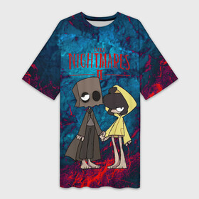 Платье-футболка 3D с принтом Little Nightmares 2 в Тюмени,  |  | little nightmares | игра | страшилка | страшная игра | ужас | хоррор