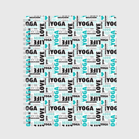 Тетрадь с принтом YOGA в Тюмени, 100% бумага | 48 листов, плотность листов — 60 г/м2, плотность картонной обложки — 250 г/м2. Листы скреплены сбоку удобной пружинной спиралью. Уголки страниц и обложки скругленные. Цвет линий — светло-серый
 | Тематика изображения на принте: аум | брахма | будда | буддист | веган | вишну | ганеша | гимнастика | индиго | индуизм | инь янь | йога | лотос | мантра | медитация | нирвана | ом | просветление | психоделика | санскрит | третий глаз