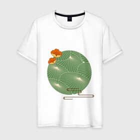 Мужская футболка хлопок с принтом Арт минимализм в Тюмени, 100% хлопок | прямой крой, круглый вырез горловины, длина до линии бедер, слегка спущенное плечо. | абстракция | азиатский | арт | минимализм | пейзаж | природа | рисунок | хипстер | японский