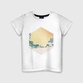 Детская футболка хлопок с принтом Минималистичный арт природа в Тюмени, 100% хлопок | круглый вырез горловины, полуприлегающий силуэт, длина до линии бедер | абстракция | азиатский | арт | минимализм | пейзаж | природа | рисунок | хипстер | японский