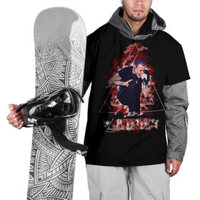 Накидка на куртку 3D с принтом CHESTER в Тюмени, 100% полиэстер |  | Тематика изображения на принте: bennington | chester | linkin park | rock | беннингтон | линкин парк | рок | честер