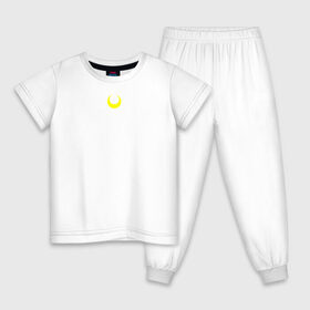 Детская пижама хлопок с принтом Sailor Moon в Тюмени, 100% хлопок |  брюки и футболка прямого кроя, без карманов, на брюках мягкая резинка на поясе и по низу штанин
 | sailor moon | кошка | луна | полумесяц | сейлор мун | сейлормун