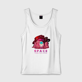 Женская майка хлопок с принтом Космонавт найди свою звезду в Тюмени, 95% хлопок, 5% эластан |  | t shirt with astronaut | космонавт | найди свою звезду | покупка одежды с дизайном космонавта | покупка футболки с дизайном космонавта | покупка футболки с фантастическим дизайном
