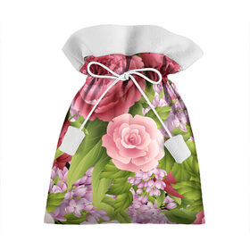 Подарочный 3D мешок с принтом ЦВЕТЫ / FLOWERS / 8 МАРТА в Тюмени, 100% полиэстер | Размер: 29*39 см | Тематика изображения на принте: chery | flowers | japan | roses | sakura | вишня | растения | розы | ромашка | сакура | тюльпаны | цветы | цветы сакуры | япония