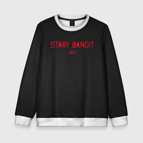 Детский свитшот 3D с принтом Stary Bandit в Тюмени, 100% полиэстер | свободная посадка, прямой крой, мягкая тканевая резинка на рукавах и понизу свитшота | balota | bambi | bandit | berezino | cherno | dance | day | electro | friendly | kalinka | killer | pavlovo | skalisty | stary | tisy | z | zeleno | zombie | день | з | зет | зомби | зэт