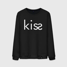 Мужской свитшот хлопок с принтом KISS | ПОЦЕЛУЙ в Тюмени, 100% хлопок |  | creative | kiss | love | lovers | me | minimalism | креатив | креативная | любовь | минимал | минимализм | надпись | поцелуи | текст | целовать