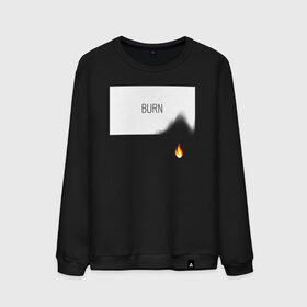 Мужской свитшот хлопок с принтом BURN в Тюмени, 100% хлопок |  | burn | creative | fire | flame | minimalism | горение | гореть | жечь | креатив | креативная | минимал | минимализм | надпись | огонь | пламя | текст