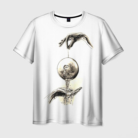 Мужская футболка 3D с принтом Доброта в Тюмени, 100% полиэфир | прямой крой, круглый вырез горловины, длина до линии бедер | доброта | рыба в воде | свобода | удовольствие