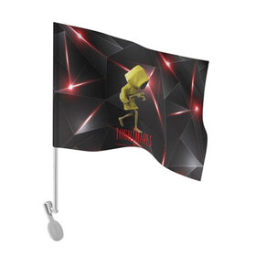 Флаг для автомобиля с принтом Little Nightmares 2 в Тюмени, 100% полиэстер | Размер: 30*21 см | little nightmares | игра | страшилка | страшная игра | ужас | хоррор