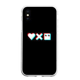 Чехол для iPhone XS Max матовый с принтом Любовь, смерть и роботы в Тюмени, Силикон | Область печати: задняя сторона чехла, без боковых панелей | 3d | 3д | love death and robots | иконка | кибер | логотип | любовь | мультик | нетфликс | подарок | робот | сериал | символ | черный