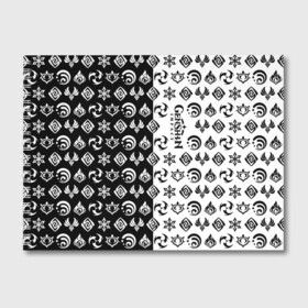 Альбом для рисования с принтом Genshin Impact в Тюмени, 100% бумага
 | матовая бумага, плотность 200 мг. | Тематика изображения на принте: anime | game | zelda | аниме | геншин | дилюк | игра | импакт | итэр | люмин | молитва | паймон | тейват