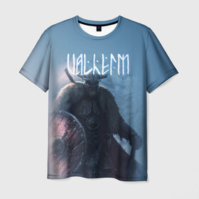 Мужская футболка 3D с принтом Valheim в Тюмени, 100% полиэфир | прямой крой, круглый вырез горловины, длина до линии бедер | drakkar | valhalla | valheim | viking | vikings | валхэйм | вальгала | вальхала | вальхейм | викинг | викинги | драккар