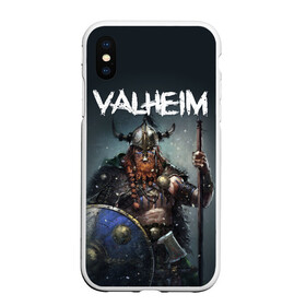 Чехол для iPhone XS Max матовый с принтом Valheim в Тюмени, Силикон | Область печати: задняя сторона чехла, без боковых панелей | Тематика изображения на принте: drakkar | valhalla | valheim | viking | vikings | валхэйм | вальгала | вальхала | вальхейм | викинг | викинги | драккар