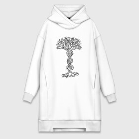 Платье-худи хлопок с принтом ДНК Дерево DNA Tree в Тюмени,  |  | art | barber | fashion | hipster | hipster merch | landscape | retro | spring | vegan | vintage | барбер | веган | вегетарианец | весна | винтаж | древо | корни | крона | культура | пейзаж | природа | ретро | рисунок | ствол | философия | х