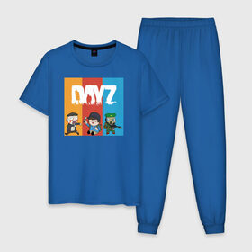 Мужская пижама хлопок с принтом DayZ | ДэйЗи в Тюмени, 100% хлопок | брюки и футболка прямого кроя, без карманов, на брюках мягкая резинка на поясе и по низу штанин
 | Тематика изображения на принте: day z | dayz | zombie | дэй зи | дэй зэд | дэйзи | зомби