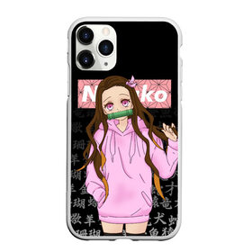 Чехол для iPhone 11 Pro матовый с принтом NEZUKO | НЕЗУКО в Тюмени, Силикон |  | demon slayer | kimetsu no yaiba | nezuko | shinobu | slayer | tanjiro | zenitsu | гию томиока | зенитсу | зенитцу | иноске хашибира | клинок рассекающий демонов | незуко | танджиро | шинобу кочо