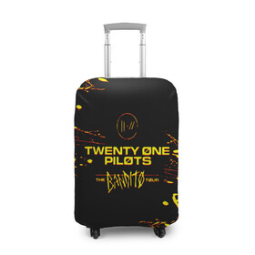 Чехол для чемодана 3D с принтом TWENTY ONE PILOTS TOP. в Тюмени, 86% полиэфир, 14% спандекс | двустороннее нанесение принта, прорези для ручек и колес | 21 pilots | blurryface | fbr | fueled by ramen | fueledbyramen | heathens | heavydirtysoul | josh dun | music | music video | official | stressed out | top | tp | trench | twenty one pilots | twentyonepilots | tyler joseph 