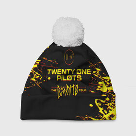 Шапка 3D c помпоном с принтом TWENTY ONE PILOTS TOP. в Тюмени, 100% полиэстер | универсальный размер, печать по всей поверхности изделия | 21 pilots | blurryface | fbr | fueled by ramen | fueledbyramen | heathens | heavydirtysoul | josh dun | music | music video | official | stressed out | top | tp | trench | twenty one pilots | twentyonepilots | tyler joseph 