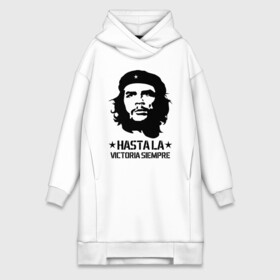 Платье-худи хлопок с принтом CHE GUEVARA | ЧЕ ГЕВАРА в Тюмени,  |  | anarchy | che | che guevara | comandante | hasta la victoria siempre | анархия | гевара | до победы всегда | историческая личность | комунист | куба | революция | социализм | фидель кастро | че | че гевара | эрнесто