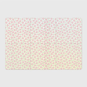 Магнитный плакат 3Х2 с принтом узор мелкие цветочки в Тюмени, Полимерный материал с магнитным слоем | 6 деталей размером 9*9 см | вектор | лето | паттерн | пижамный | полевые цветы | простой | рисунок | розовые цветочки | светлый | узор | цветочки | цветы