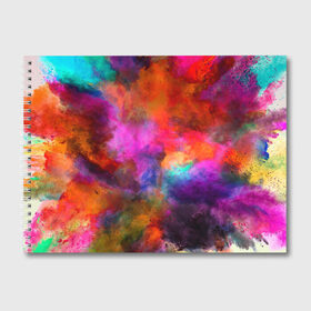 Альбом для рисования с принтом взрыв красок тай дай в Тюмени, 100% бумага
 | матовая бумага, плотность 200 мг. | взрыв | краска | краски | микс | смесь | тай дай | тайдай | фестиваль | холи | ярко