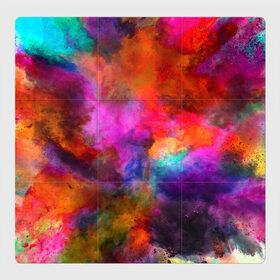 Магнитный плакат 3Х3 с принтом взрыв красок тай дай в Тюмени, Полимерный материал с магнитным слоем | 9 деталей размером 9*9 см | Тематика изображения на принте: взрыв | краска | краски | микс | смесь | тай дай | тайдай | фестиваль | холи | ярко