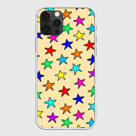 Чехол для iPhone 12 Pro Max с принтом Детские звезды на песке в Тюмени, Силикон |  | baby | colorfull | disco | kids | stars | девочкам | детские рисунки | детям | диско | звездочки | звезды | конфетти | лето | малыш | ночные | орнамент | песок | пляж | праздник | радужные | разноцветный узор