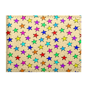 Обложка для студенческого билета с принтом Детские звезды на песке в Тюмени, натуральная кожа | Размер: 11*8 см; Печать на всей внешней стороне | baby | colorfull | disco | kids | stars | девочкам | детские рисунки | детям | диско | звездочки | звезды | конфетти | лето | малыш | ночные | орнамент | песок | пляж | праздник | радужные | разноцветный узор