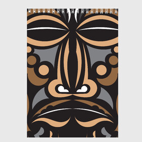 Скетчбук с принтом Лицо в Полинезийском стиле. в Тюмени, 100% бумага
 | 48 листов, плотность листов — 100 г/м2, плотность картонной обложки — 250 г/м2. Листы скреплены сверху удобной пружинной спиралью | викинг | вождь | воин | демон | древние племена | дьявол | контур лица | лицо | маори | маска | племенные узоры | полинезия | самоа | самоанские узоры | тотем | узор